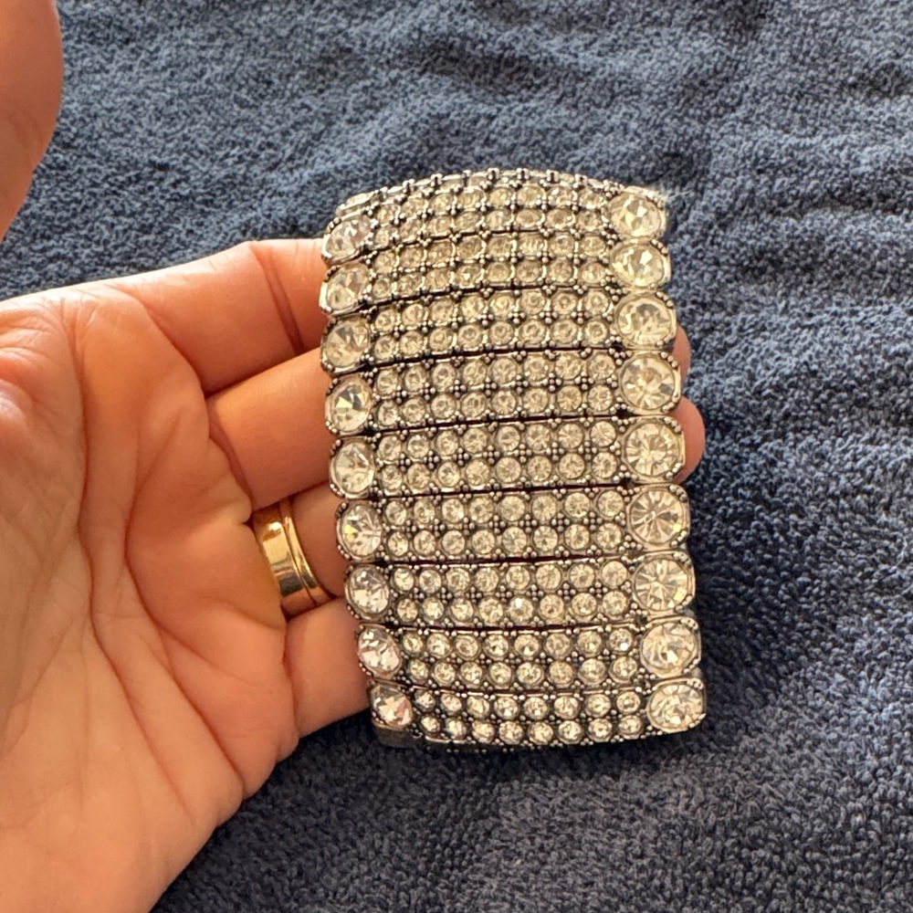 Silver  Rhinestone Bracelet